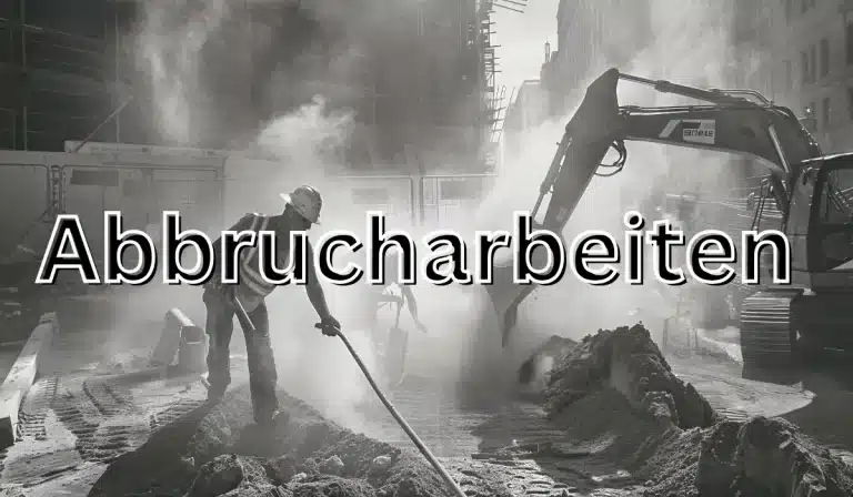 Abbrucharbeiten: Ein umfassender Leitfaden für Planung und Umsetzung
